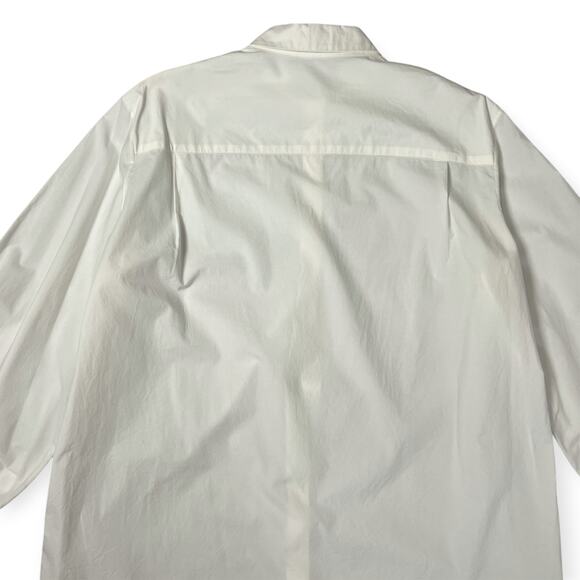 The Row White Puff Sleeved Button Up Shirt SIZE 4 White Cotton Relaxed Fit USA - Picture 13 of 16